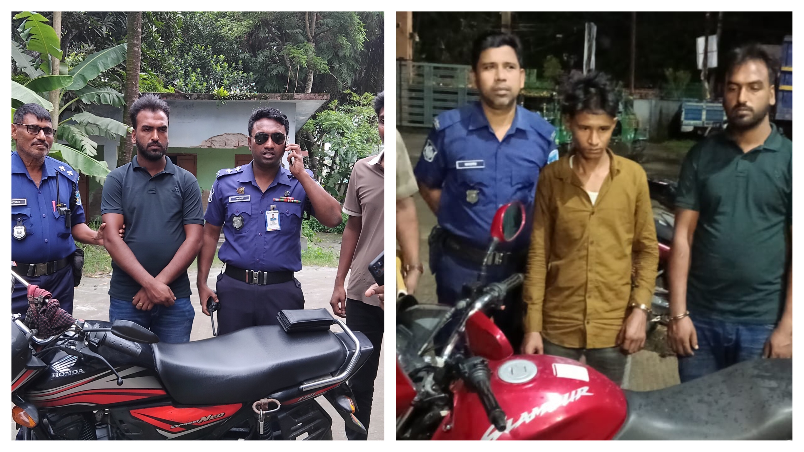 চোর ধরতে ছাত্রদল নেতাদের অভিনব কৌশল, উদ্ধার ২ চোরাই মোটরসাইকেল