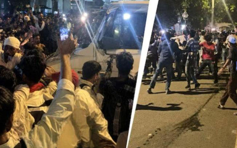 দিল্লিতে ফের ইন্টারনেট বন্ধ, পুলিশকে ধাওয়া দিলো বিক্ষোভকারীরা