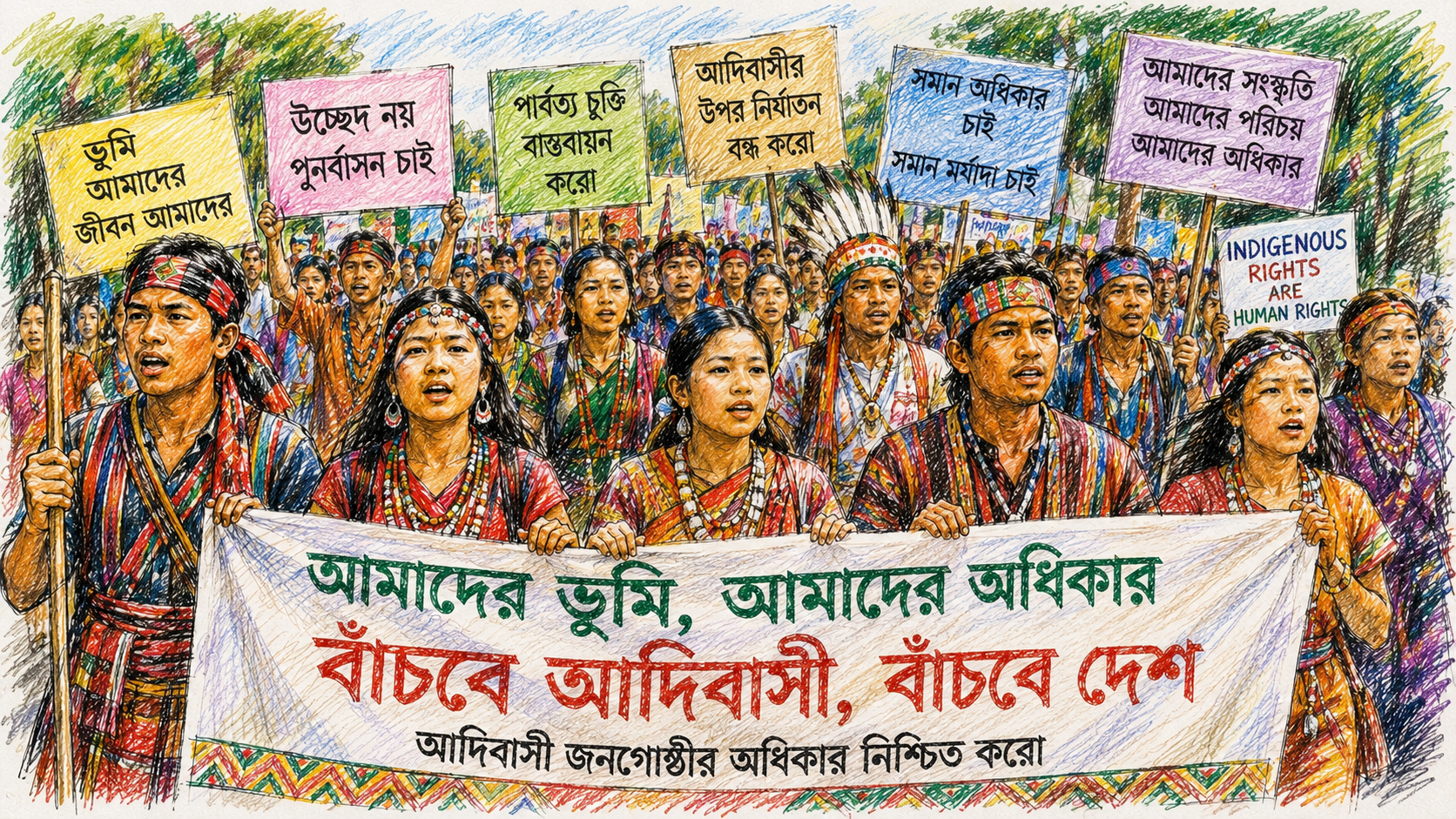 বাংলাদেশের আদিবাসীদের দূর্গম পথচলা