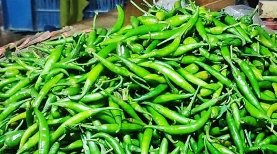 ৪০০ টাকার কাঁচা মরিচ হিলিতে এখন ৮০