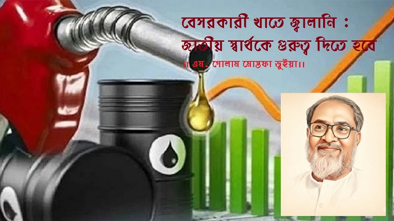 বেসরকারী খাতে জ্বালানি : জাতীয় স্বার্থকে গুরুত্ব দিতে হবে
