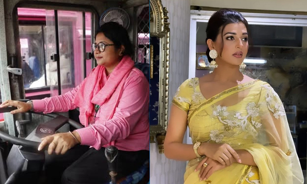 পিংক বাস নিয়ে বর্ষার প্রশ্ন, ‘মেয়েরা বাস চালাতে পারবে না?’