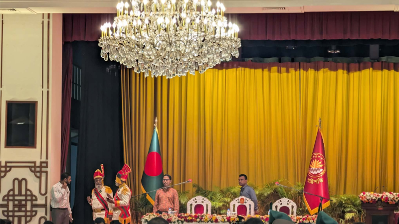 রাষ্ট্রপতির শপথের জন্য প্রস্তুত বঙ্গভবন