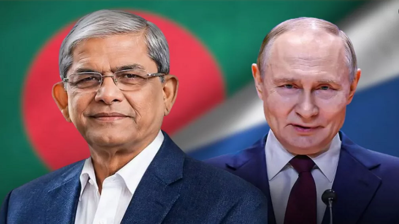 মির্জা ফখরুলকে অভিনন্দন জানালেন রুশ প্রেসিডেন্ট পুতিন