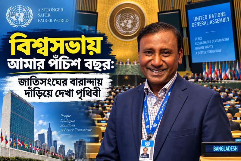 জাতিসংঘের বারান্দায় দাঁড়িয়ে দেখা পৃথিবী