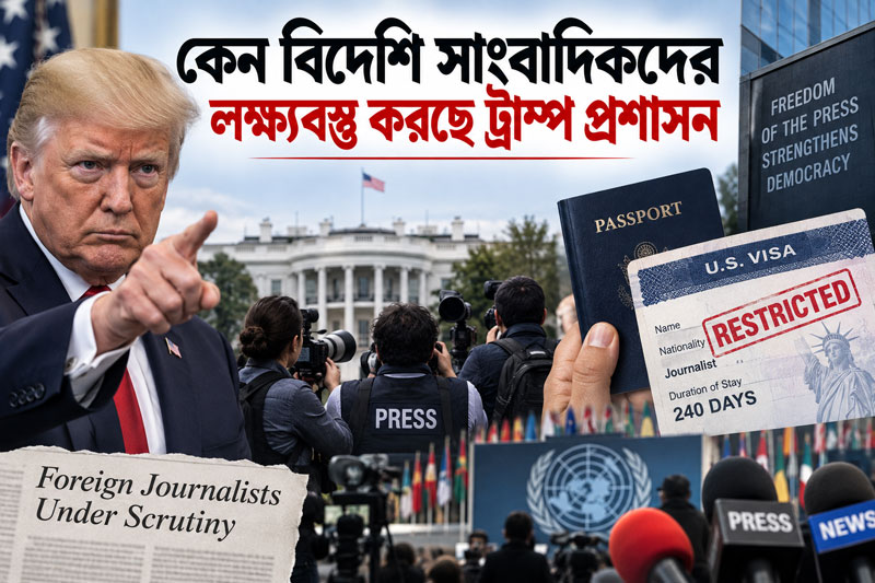কেন বিদেশি সাংবাদিকদের লক্ষ্যবস্তু করছে ট্রাম্প প্রশাসন