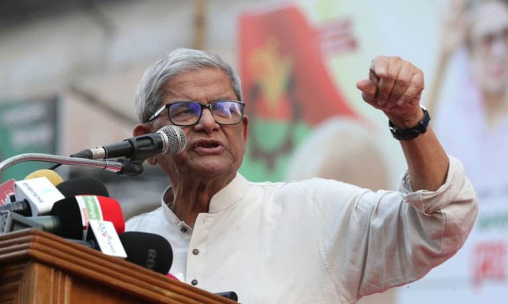 অন্তর্বর্তী সরকার নিজেই নির্বাচন ব্যাহত হওয়ার পরিবেশ সৃষ্টি করছে : মির্জা ফখরুল