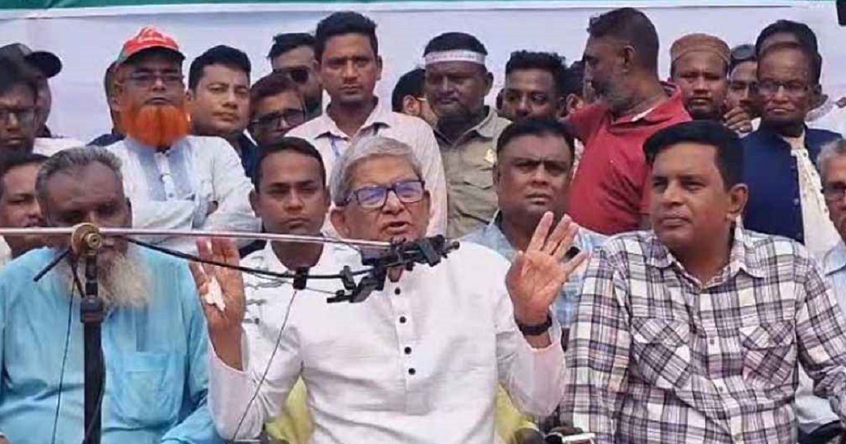 নিজ মাটি ছেড়ে আমরা কখনো পালাব না: মির্জা ফখরুল