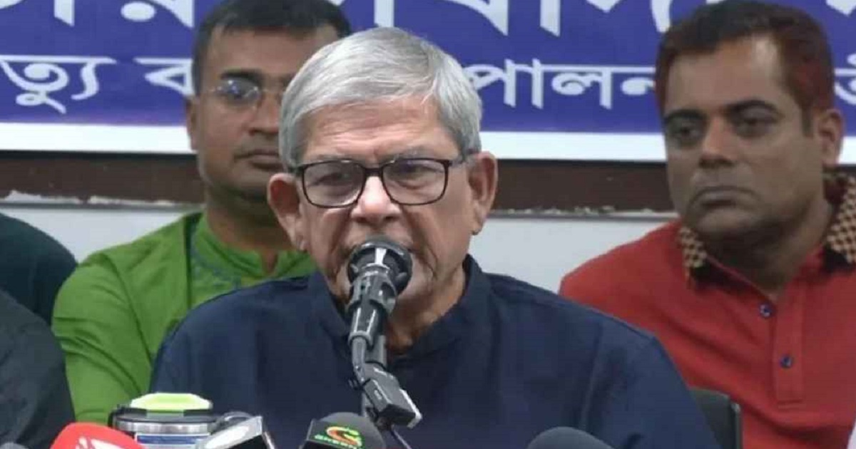 শেখ হাসিনার রায় ঘিরে একটি মহল নৈরাজ্য সৃষ্টির পাঁয়তারা করছে: মির্জা ফখরুল