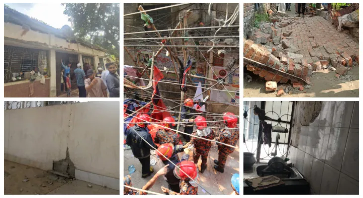 ভূমিকম্পে ৩ জেলায় ৬ জন নিহত