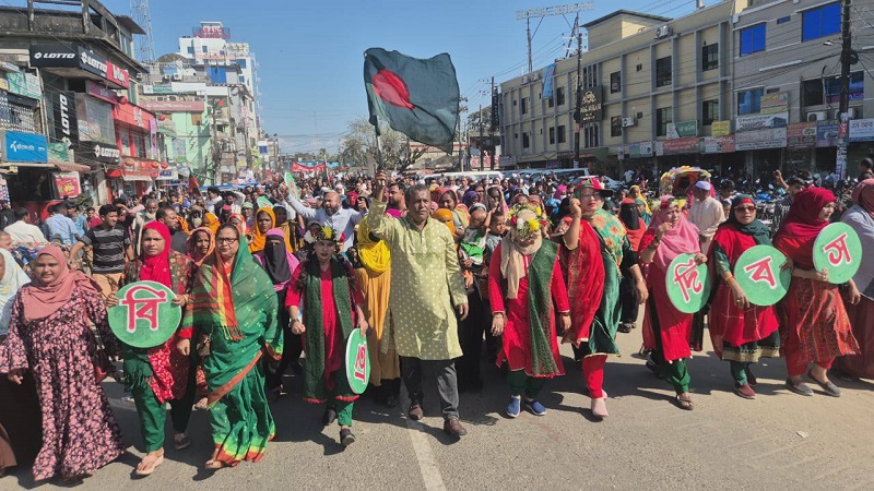 মহান বিজয় দিবসে সুনামগঞ্জ জেলা বিএনপির বর্ণাঢ্য বিজয় র‍্যালি