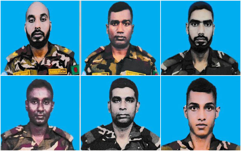 সুদানে নিহত ৬ বাংলাদেশি শান্তিরক্ষীর মরদেহ দেশে পৌঁছেছে