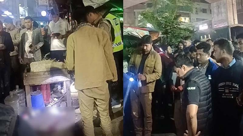 ফ্লাইওভার থেকে ছোড়া বোমা বিস্ফোরণে যুবক নিহত