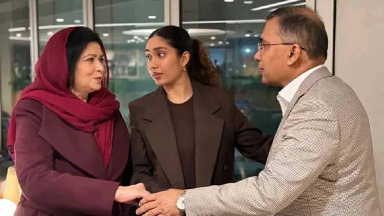 সিলেটে যাত্রাবিরতি শেষে ঢাকার পথে তারেক রহমান