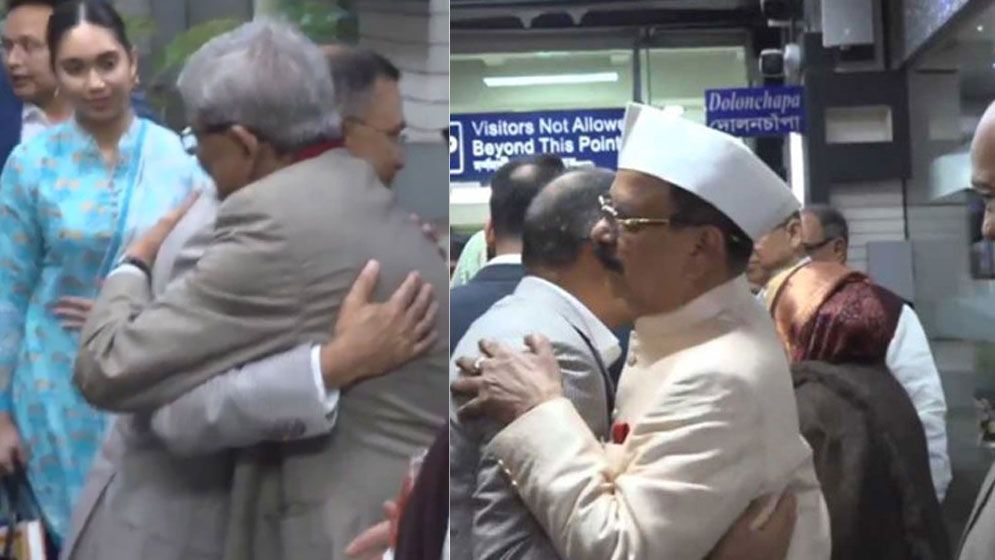 আলিঙ্গনে তারেক রহমানকে বরণ জ্যেষ্ঠ নেতাদের, এ এক আবেগঘন মুহূর্ত