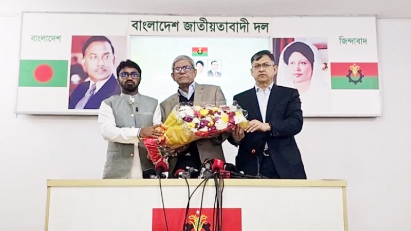 বিএনপিতে যোগ দিলেন গণঅধিকার পরিষদের রাশেদ খাঁন