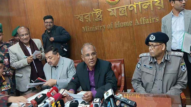 ৭ জানুয়ারির মধ্যে হাদি হত্যা মামলার চার্জশিট দেওয়া হবে: স্বরাষ্ট্র উপদেষ্টা