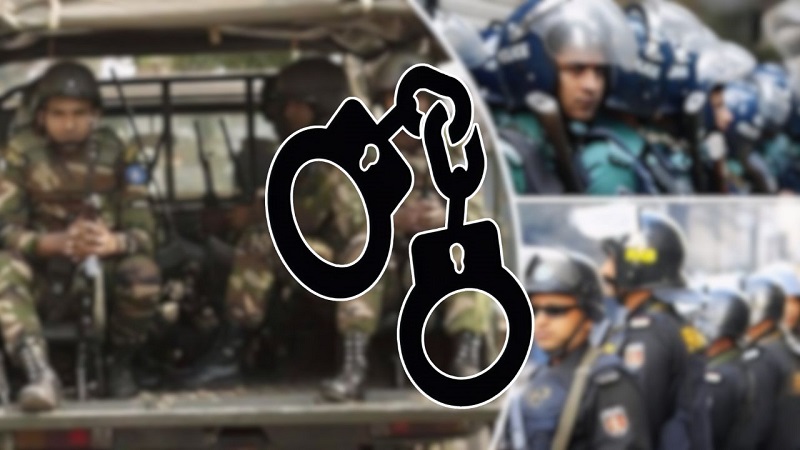 সারা দেশে সেনাবাহিনীর যৌথ অভিযানে গ্রেপ্তার ৫০৪