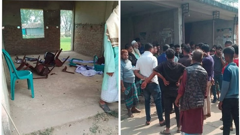 নোয়াখালীতে বিএনপির বিদ্রোহী প্রার্থীর নির্বাচনী কার্যালয়ে হামলা-ভাঙচুর