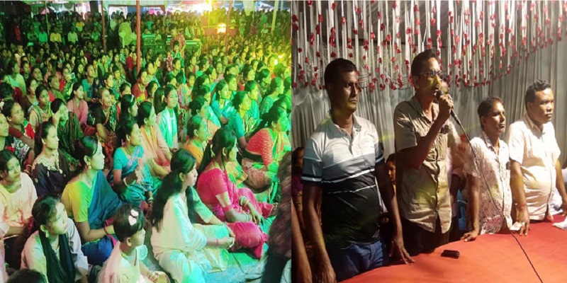 ডোমারে লক্ষী পুজা উপলক্ষে আরতী প্রতিযোগিতা ও নাটক প্রদর্শন