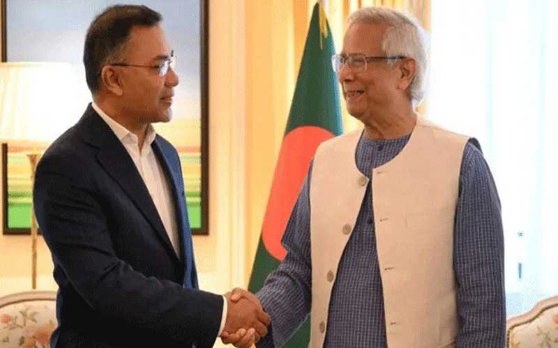 তারেক রহমানকে অভিনন্দন জানিয়েছেন প্রধান উপদেষ্টা
