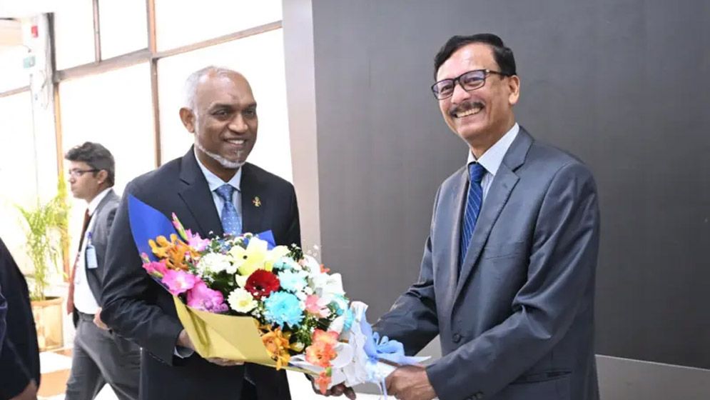 শপথ অনুষ্ঠানে যোগ দিতে ঢাকায় এলেন মালদ্বীপের প্রেসিডেন্ট