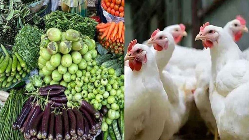 সবজির দাম কমলেও বেড়েছে মুরগি ও মসলার দাম