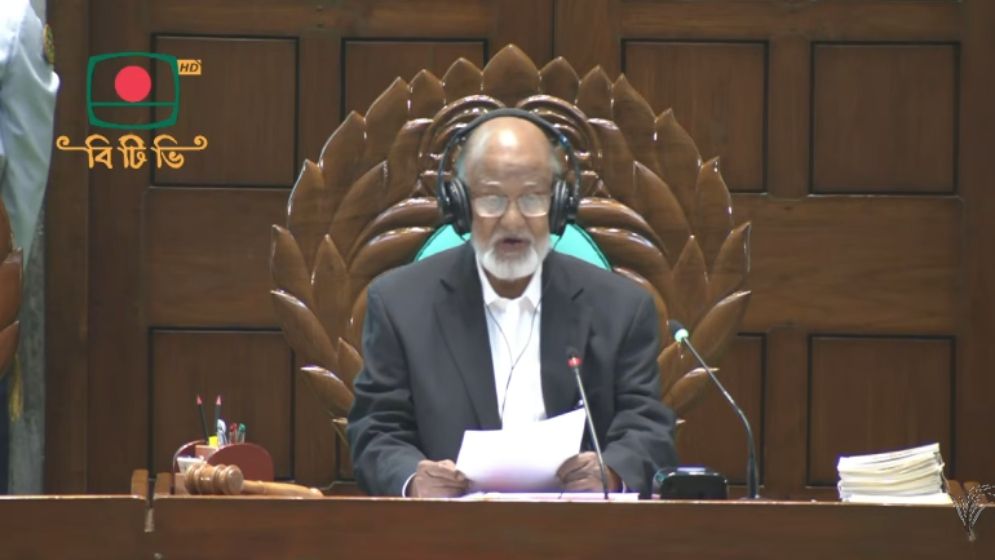 প্রধানমন্ত্রী ও এমপিদের প্রতি কৃতজ্ঞতা প্রকাশ সভাপতির