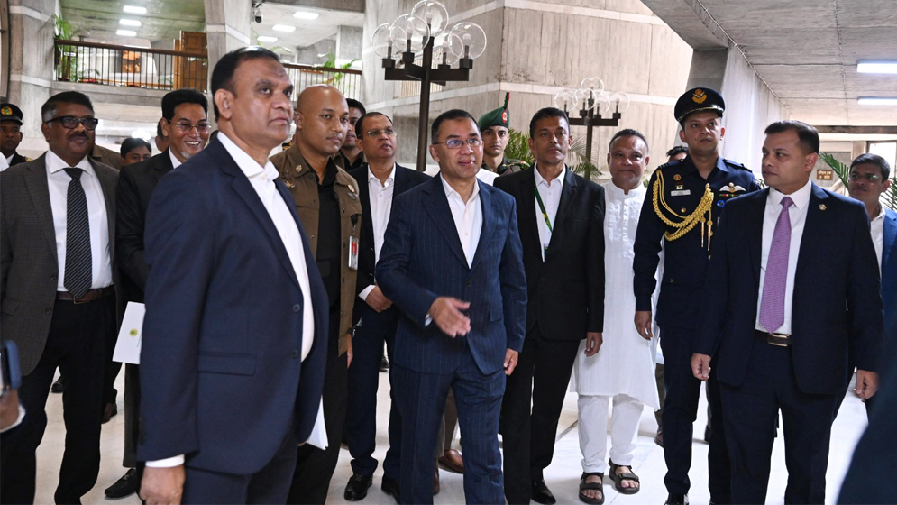 প্রধানমন্ত্রী তারেক রহমানের সংসদ ভবনে আগমন