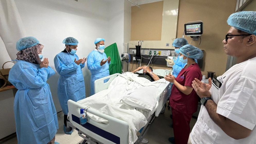 হাসপাতালে মির্জা আব্বাসকে দেখতে গেলেন জামায়াত আমির