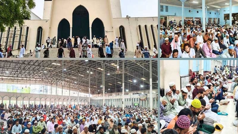 পবিত্র জুমাতুল বিদা: বায়তুল মোকাররমে মুসল্লিদের ঢল