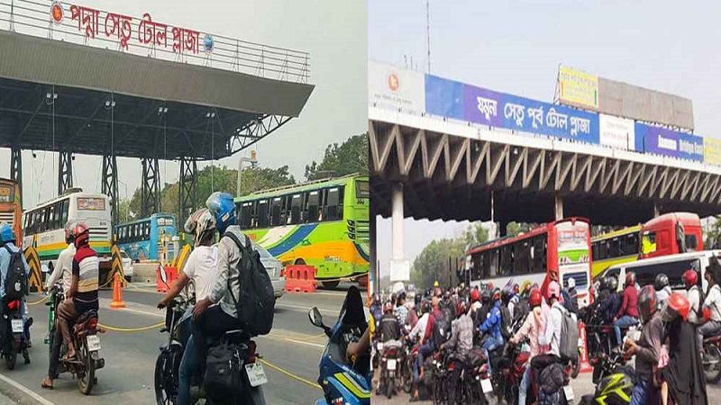 পদ্মা ও যমুনা সেতুতে টোল আদায়-যানবাহন পারাপারে নতুন রেকর্ড