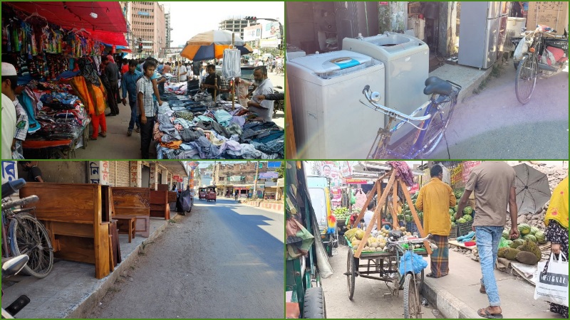 ফুটপাত-সড়ক থেকে অবৈধ স্থাপনা সরাতে ডিএমপির আল্টিমেটাম