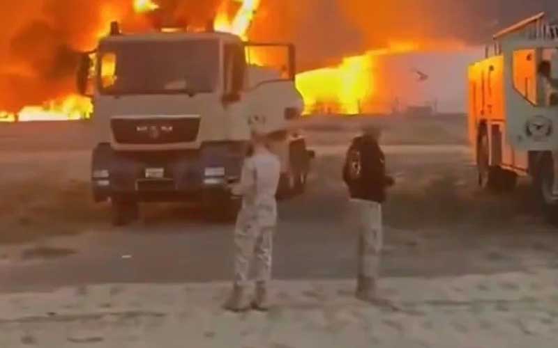 কুয়েত বিমানবন্দরে ড্রোন হামলা, জ্বালানি ট্যাংকে ভয়াবহ আগুন