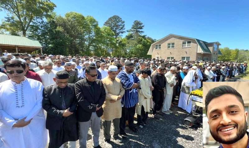 আটলান্টায় প্রকৌশলী শাকিবের দ্বিতীয় জানাজা অনুষ্ঠিত, মৃত্যুর কারণ নিশ্চিত