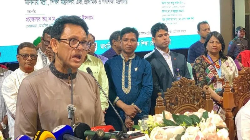 ক্লাসরুম ও পরীক্ষাকেন্দ্রে সিসি ক্যামেরা বসানো হবে: শিক্ষামন্ত্রী