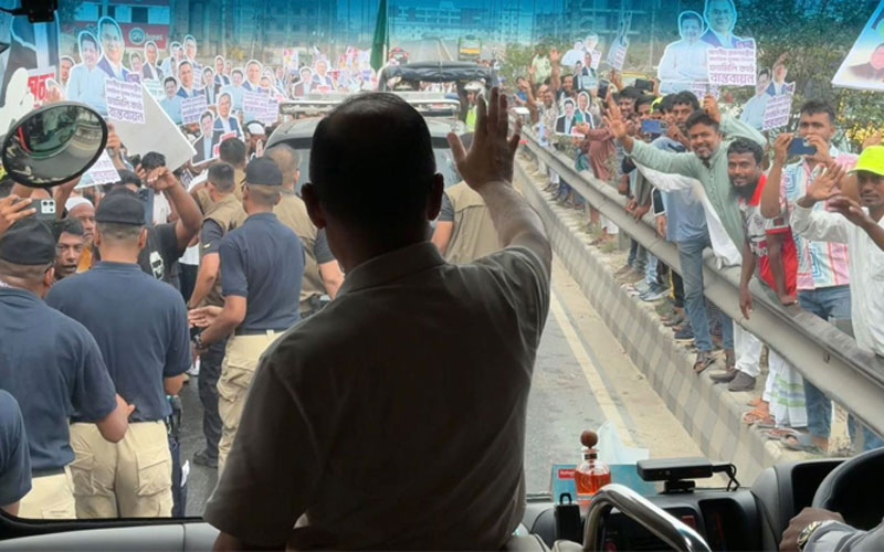 প্রধানমন্ত্রী হিসেবে প্রথমবার বগুড়া সফরে তারেক রহমান