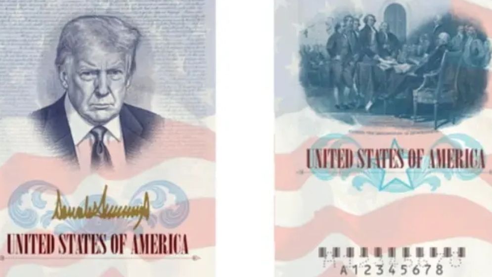 মার্কিন পাসপোর্টে নিজের ছবি বসাচ্ছেন ডোনাল্ড ট্রাম্প