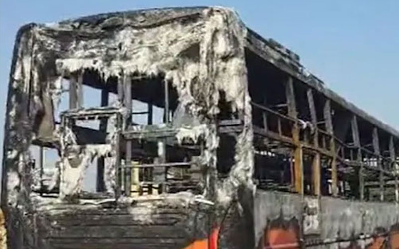 ভারতের রাজস্থানে ভয়াবহ বাস অগ্নিকাণ্ডে ১৯ জনের মৃত্যু