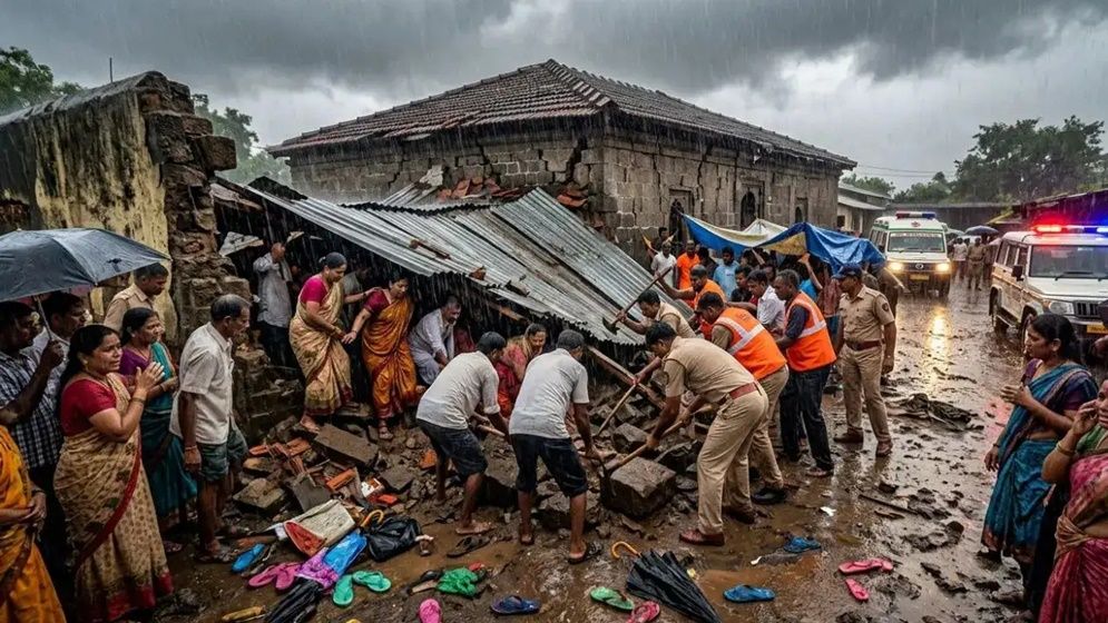 ভারতে মন্দির দুর্ঘটনা, দেয়ালধসে প্রাণ গেল ৬ জনের
