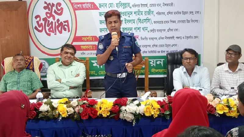 ডোমারে প্রশিকা মানবিক উন্নয়ন কেন্দ্রে সেলাই প্রশিক্ষণের শুভ উদ্বোধন