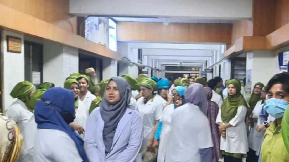 সোহরাওয়ার্দী হাসপাতালে চিকিৎসকের বিরদ্ধে মারধরের অভিযোগ, কর্মবিরতিতে নার্সরা