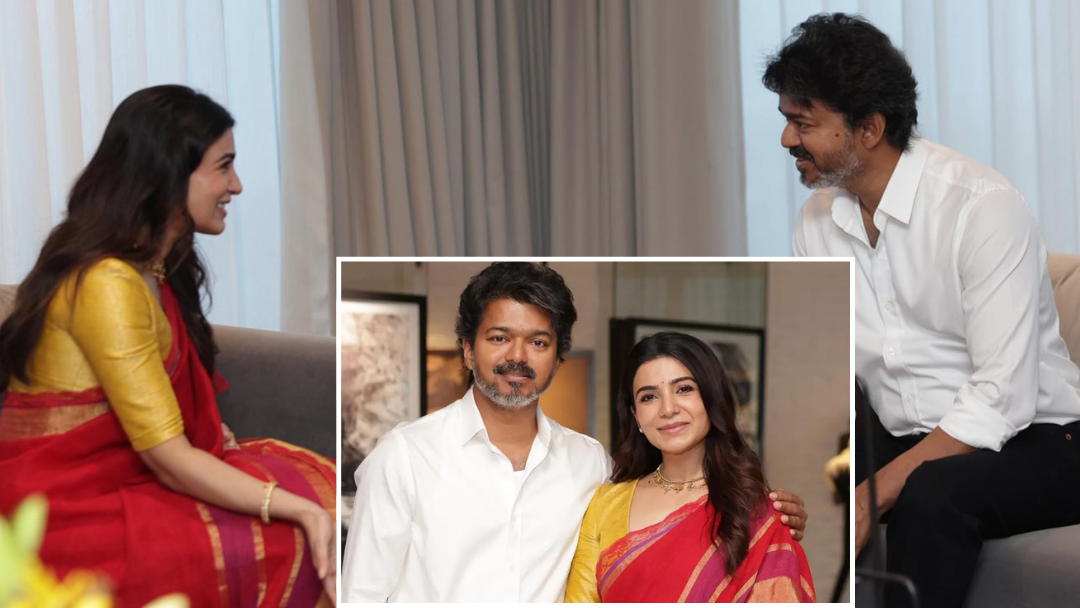 বিজয়কে দেখে মুগ্ধ সামান্থা, ‘শুধু পর্দার নায়ক নন, পরিবর্তনেরও নেতা’