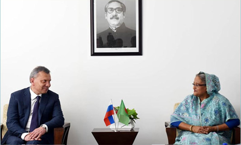 প্রধানমন্ত্রীর সঙ্গে সাক্ষাৎ করলেন রুশ উপ-প্রধানমন্ত্রী