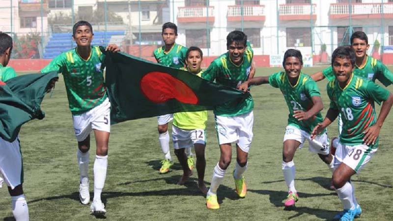 সাফ অনূর্ধ্ব-১৫ ফুটবলে শিরোপা জিতেছে বাংলাদেশ