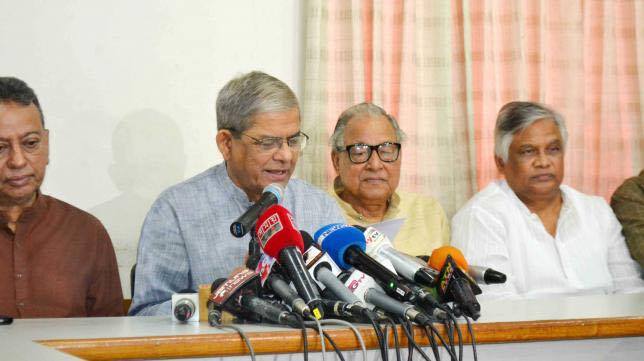 একতরফা তফসিল ষোষণা সরকারের ইচ্ছার প্রতিফলন : মির্জা ফখরুল