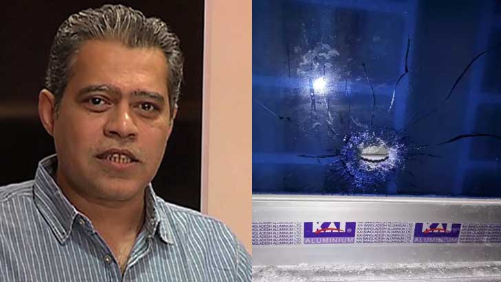 মহাজোট প্রার্থী মাহী বি চৌধুরীর বাসায় গুলি
