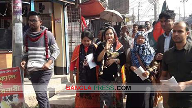 নাটোর-২ : ভোটের মাঠে দুলুপত্নী ছবি, ধানের শীষে ভোট প্রার্থনা