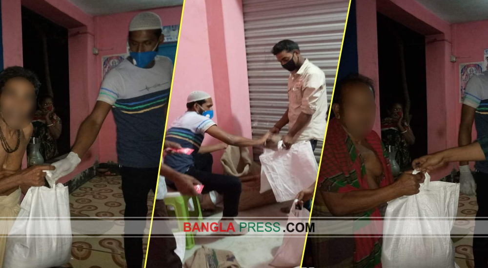 সীমাখালী যুবকল্যান তহবিল এর কর্মহীনদের মাঝে ত্রাণ বিতরণ