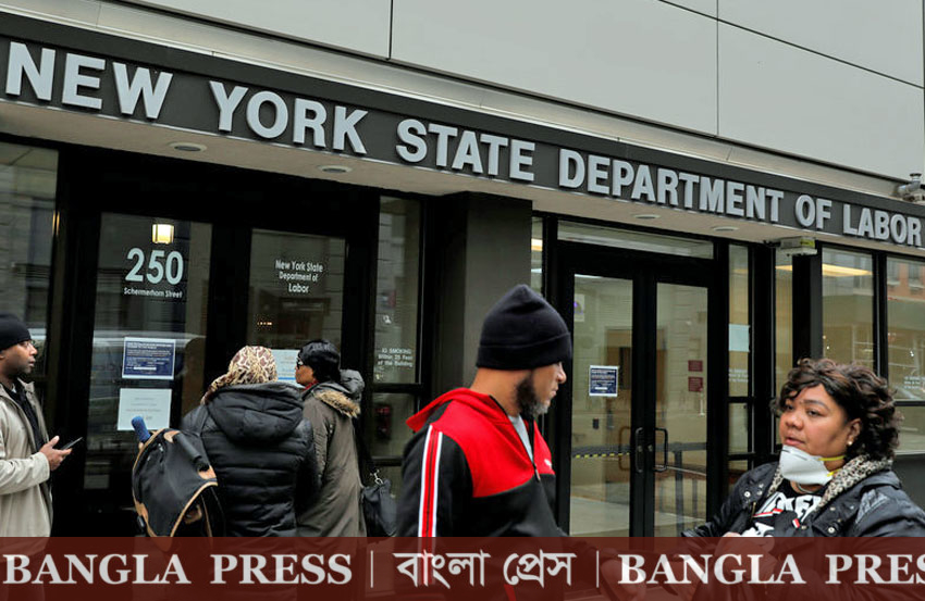 যুক্তরাষ্ট্রে বেকার ভাতা চেয়েছে ৬ কোটি ৬০ লাখ মানুষ